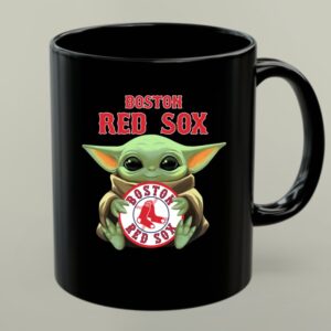 Baby Yoda Hugs The Boston Red Sox Baseball 1 mug 1.jpg