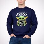 Baby Yoda Hugs The Los Angeles Kings Ice Hockey 3 Sweatshirt.jpg