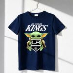 Baby Yoda Hugs The Los Angeles Kings Ice Hockey 6 T Shirt.jpg