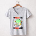 Baby Yoda Im Nicer Than My Face Looks Grogu Helmet 7 Womens V Neck.jpg