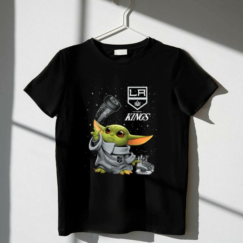 Baby Yoda LA Kings Los Angeles Hockey 1 T Shirt.jpg