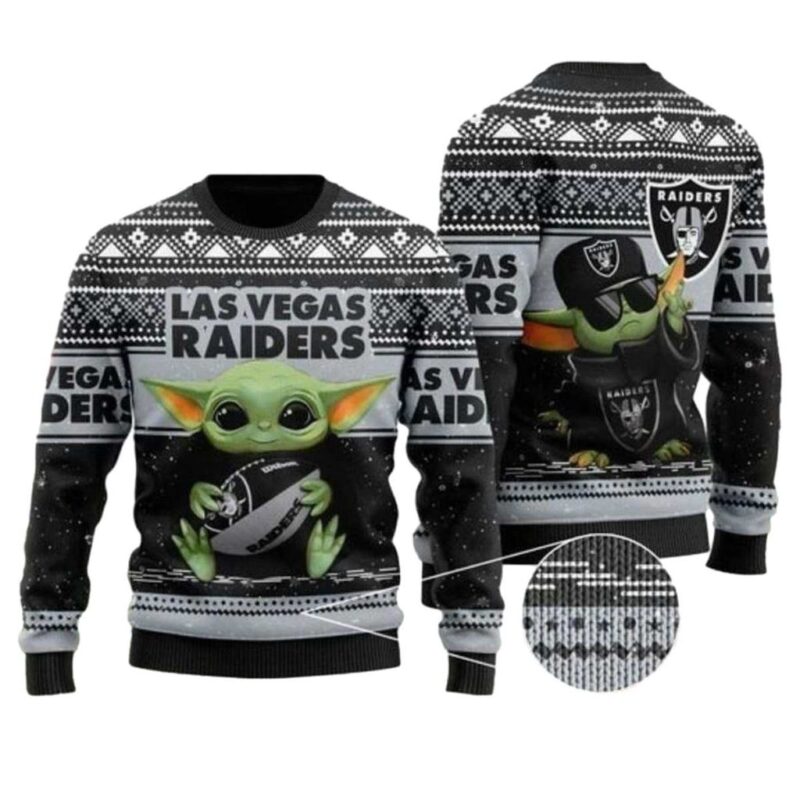 Baby Yoda Las Vegas Raiders Christmas For Fans Ugly Sweater 1.jpg