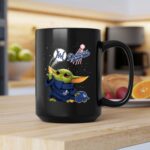 Baby Yoda Los Angeles Dodgers Baseball Force Use 2 mug 1.jpg