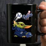 Baby Yoda Los Angeles Dodgers Baseball Force Use 3 mug 1.jpg