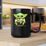 Baby Yoda Los Angeles Lakers Steelers Football Basketball 2 mug.jpg