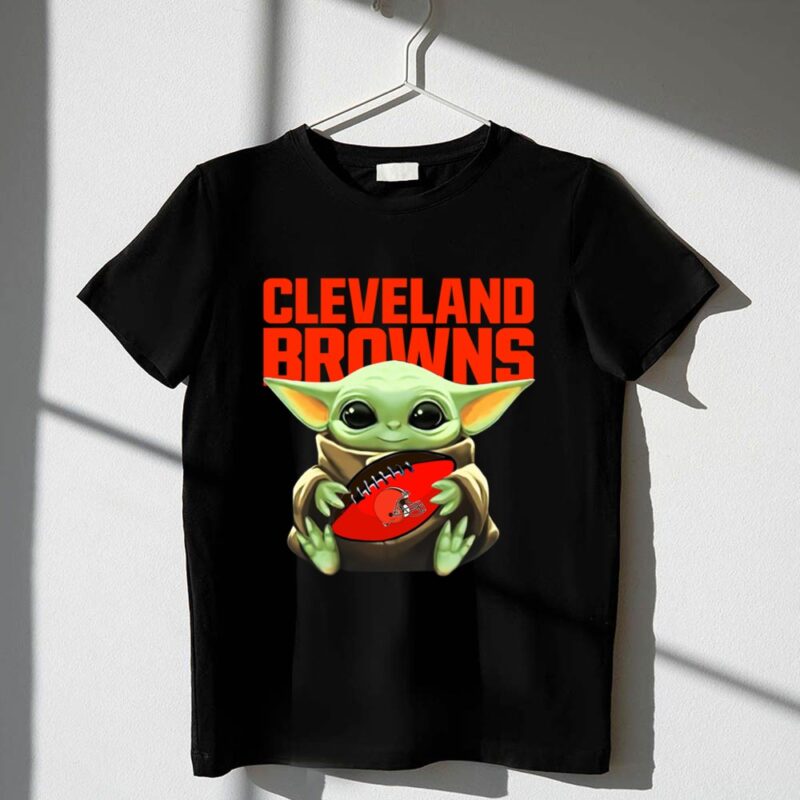 Baby Yoda Loves The Cleveland Browns Star Wars 1 T Shirt.jpg