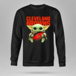 Baby Yoda Loves The Cleveland Browns Star Wars 8 Sweatshirt.jpg