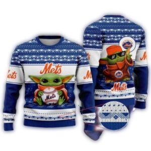 Baby Yoda Mets Baseball Pattern Christmas Ugly Sweater 1.jpg