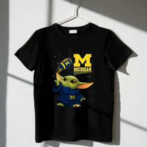 Baby Yoda Michigan Wolverines Football Fan Gear Featuring Iconic Team Spirit 1 T Shirt 2.jpg