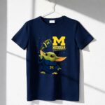 Baby Yoda Michigan Wolverines Football Fan Gear Featuring Iconic Team Spirit 6 T Shirt 2.jpg