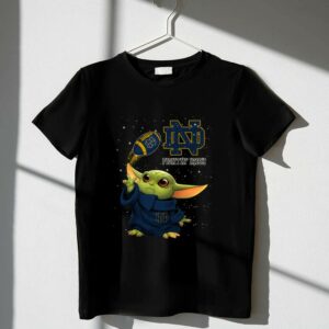Baby Yoda ND Notre Dame Fightin Irish Football 1 T Shirt 1.jpg