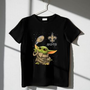 Baby Yoda New Orleans Saints Football Star Wars Collaboration 1 T Shirt.jpg