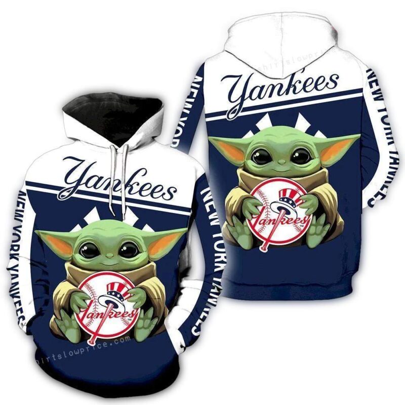 Baby Yoda New York Yankees Graphic All Over Print Hoodie 1.jpg