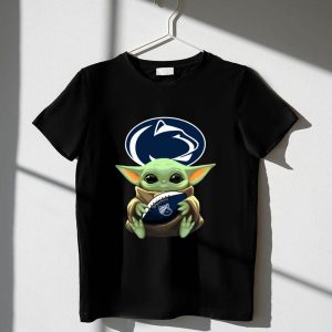Baby Yoda Nittany Lions Football Fan 1 T Shirt.jpg