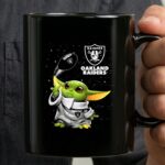 Baby Yoda Oakland Raiders Football Star Wars Fan Merchandise 3 mug.jpg