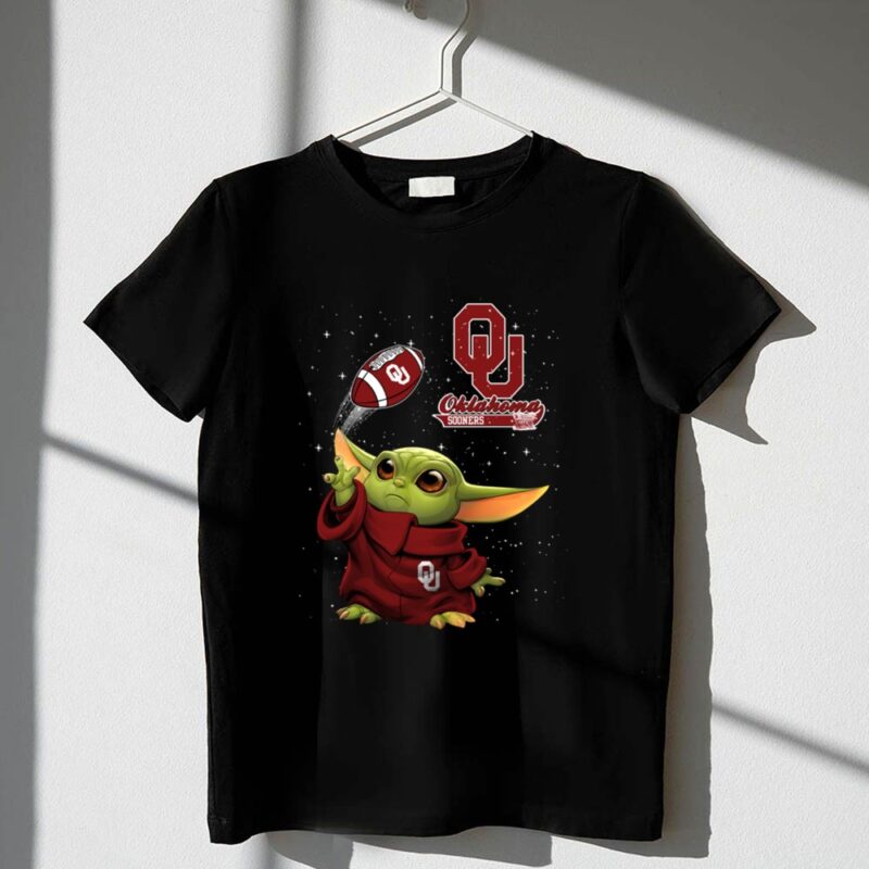 Baby Yoda Oklahoma Sooners Football Star Wars Crossover 1 T Shirt.jpg