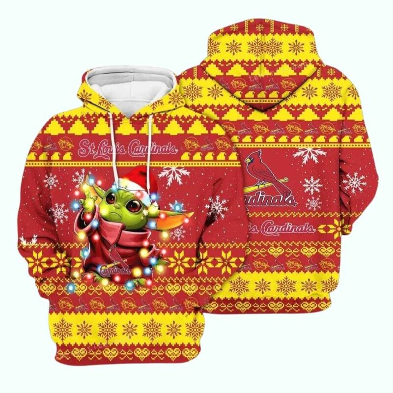 Baby Yoda St Louis Cardinals Christmas All Over Print Hoodie 1.jpg