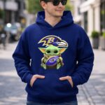 Baby Yoda Star Wars Baltimore Ravens Football Crossover 2 Hoodie.jpg