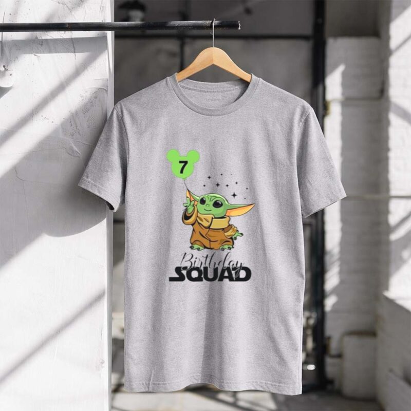 Baby Yoda Star Wars Birthday Squad 7 1 T Shirt.jpg