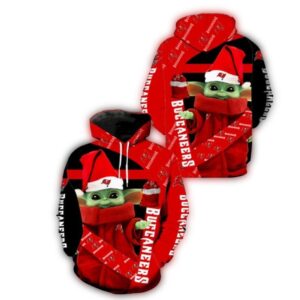 Baby Yoda Star Wars Christmas Tampa Bay Buccaneers Logo 3D Hoodie All Over Print 1.jpg