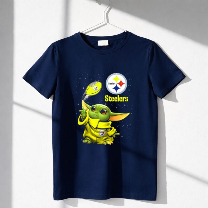 Baby Yoda Steelers Football Star Wars Grogu Pittsburgh Fan Gear 1 T Shirt