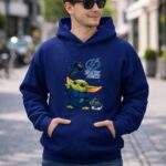 Baby Yoda Tampa Bay Lightning Hockey Fan Art Grogu Jedi Force Skating Puck 2 Hoodie.jpg
