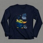 Baby Yoda Tampa Bay Lightning Hockey Fan Art Grogu Jedi Force Skating Puck 9 Long Sleeves.jpg
