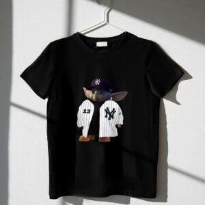 Baby Yoda Wear New York Yankees Shirt