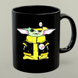 Baby Yoda Wearing Pittsburgh Steelers Hat And Jacket 1 mug.jpg
