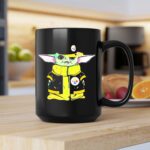 Baby Yoda Wearing Pittsburgh Steelers Hat And Jacket 2 mug.jpg