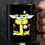 Baby Yoda Wearing Pittsburgh Steelers Hat And Jacket 3 mug.jpg