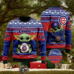 Baby Yoda With Chicago Cubs Christmas Ugly Sweater 1.jpg