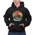 Baby Yoda Yelling At The Table Mountains 70s Sunset Forest 7 Hoodie.jpg