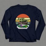 Baby Yoda Yelling At The Table Mountains 70s Sunset Forest 9 Long Sleeves.jpg