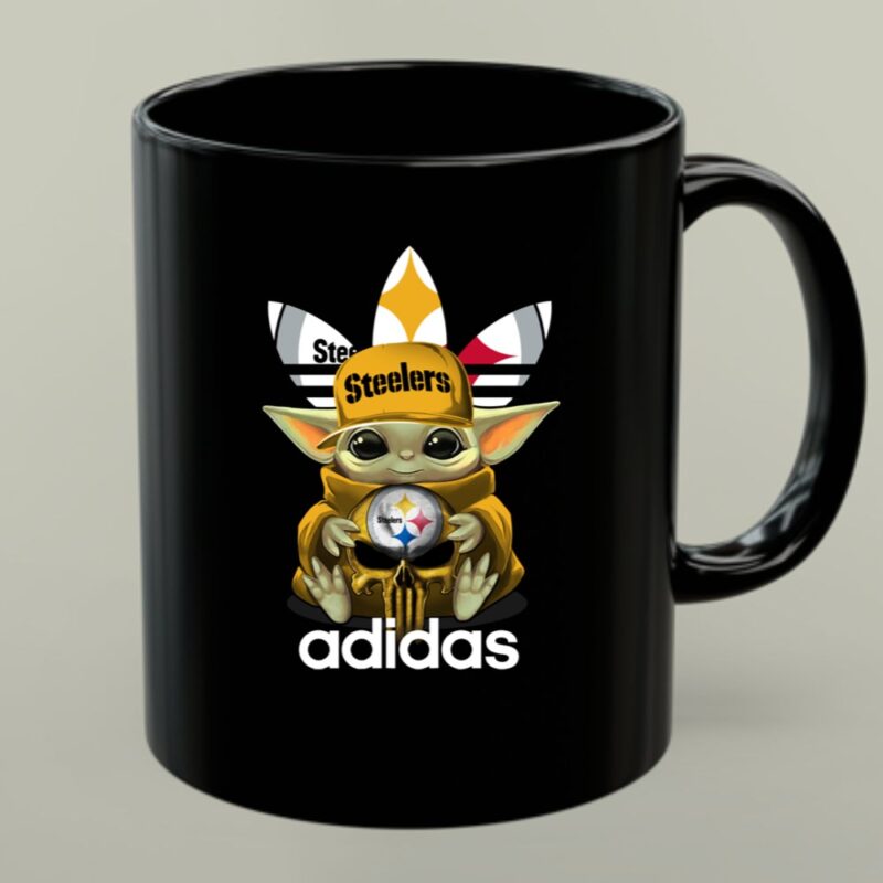Baby Yoda and Punisher Skull Steelers Star Wars Pittsburgh Football 1 mug.jpg