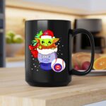 Baby Yoda and R2D2 Merry Christmas With Chicago Cubs 2 mug.jpg