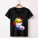 Baby Yoda and R2D2 Merry Christmas With Chicago Cubs 5 Womens V Neck.jpg Baby Yoda and R2D2 Merry Christmas With Chicago Cubs 5 Womens V Neck.jpg