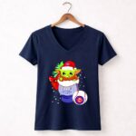 Baby Yoda and R2D2 Merry Christmas With Chicago Cubs 9 Womens V Neck.jpg Baby Yoda and R2D2 Merry Christmas With Chicago Cubs 9 Womens V Neck.jpg