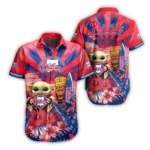 Baby Yoda and Tiki Philadelphia Phillies Hawaiian Shirt 1.jpg