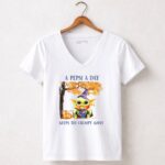 Baby20Yoda20A20Pepsi20A20Day20Keeps20The20Grumpy20Away20Halloween20Fall 5 Womens V Neck 1.jpg