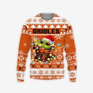 Baltimore Orioles Baby Yoda Star Wars Ugly Christmas Sweater 1.jpg