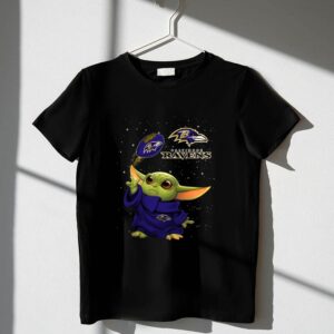Baltimore Ravens Baby Yoda Star Wars Football Crossover 1 T Shirt.jpg