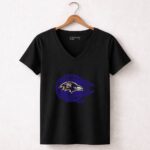 Baltimore Ravens The Millennium Falcon Star Wars 5 Womens V Neck.jpg