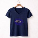 Baltimore Ravens The Millennium Falcon Star Wars 9 Womens V Neck.jpg
