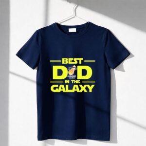 Best Dad In The Galaxy Miami Heat Logo Star Wars Shirt