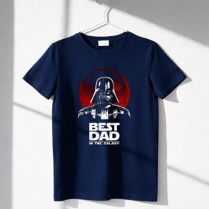 Best Dad In The Galaxy Father's Day Darth Vader Star Wars Death Star Shirt