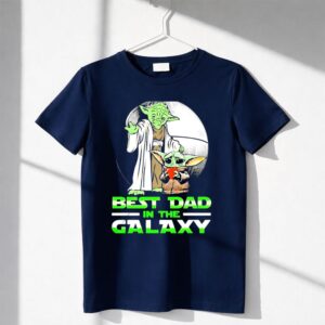 Best Dad In The Galaxy With Yoda And Baby Yoda Shirt