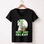 Best-Dad-in-the-Galaxy-with-Yoda-and-Baby-Yoda-5-Womens-V-Neck