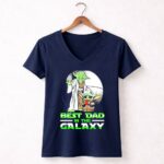 Best-Dad-in-the-Galaxy-with-Yoda-and-Baby-Yoda-9-Womens-V-Neck