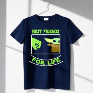 Best Friends For Life Baby Yoda Fist Bump Iconic Meme Shirt
